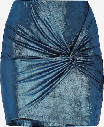 faina - Falda 'Festive' en azul: frente