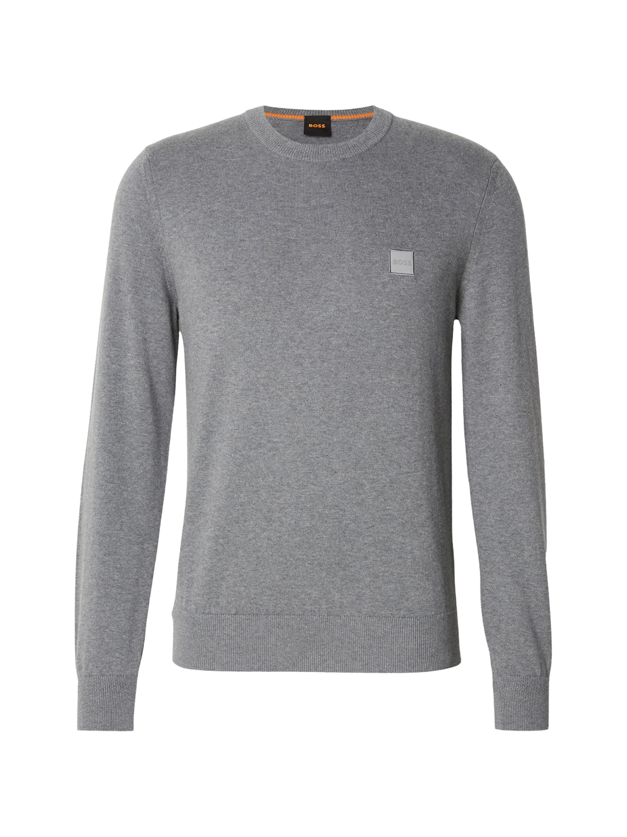 Pulover 'Kanovano_S' de la BOSS pe gri: față