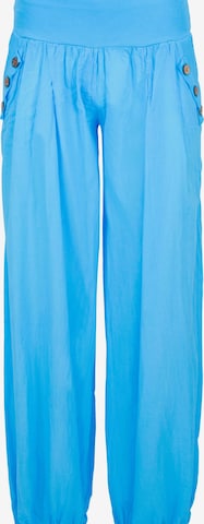 malito more than fashion Harem Pants in Blue: front