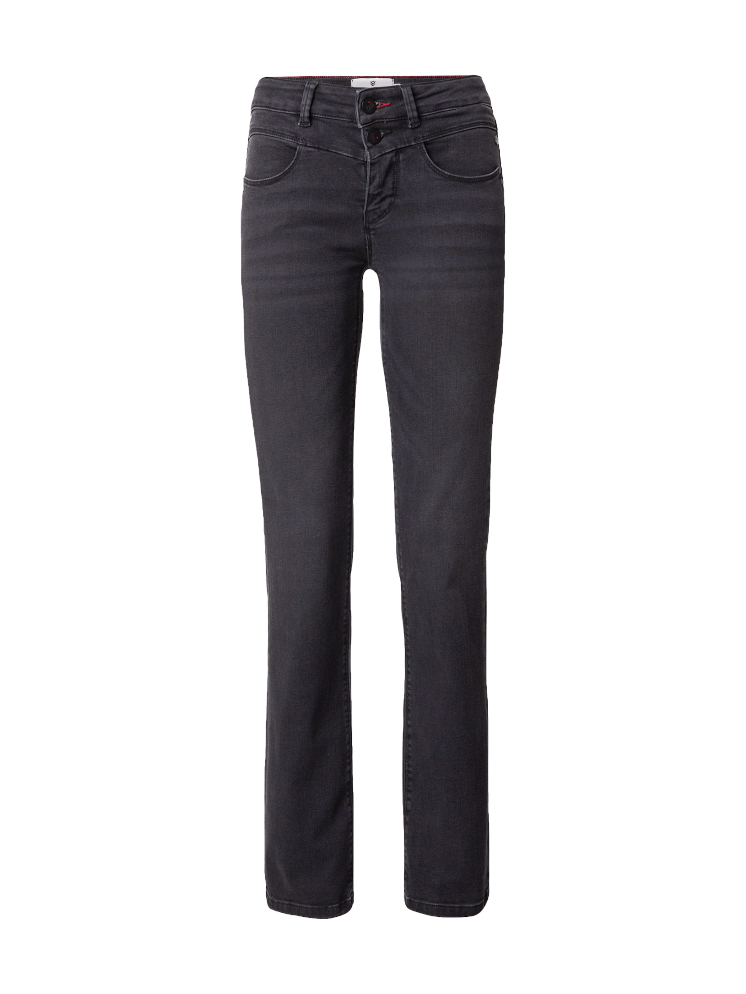 FREEMAN T. PORTER Skinny Džínsy - Čierna: predná strana