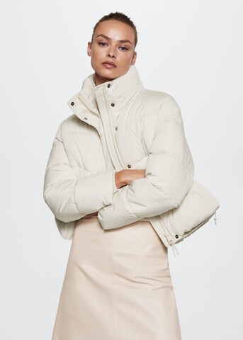 MANGO Winter Jacket 'Anita' in Beige: front