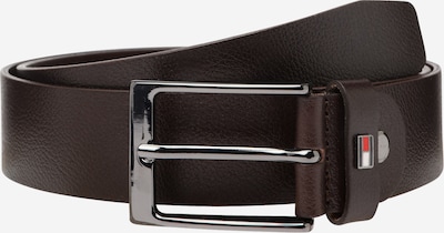 TOMMY HILFIGER Cinturón 'LAYTON' en marrón oscuro / rojo fuego / blanco, Vista del producto