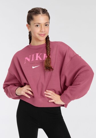 Nike Sportswear Collegepaita värissä vaaleanpunainen: edessä