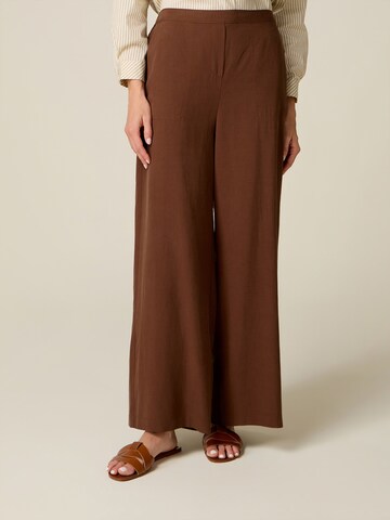 Baggy Pantalon oltre en marron : devant