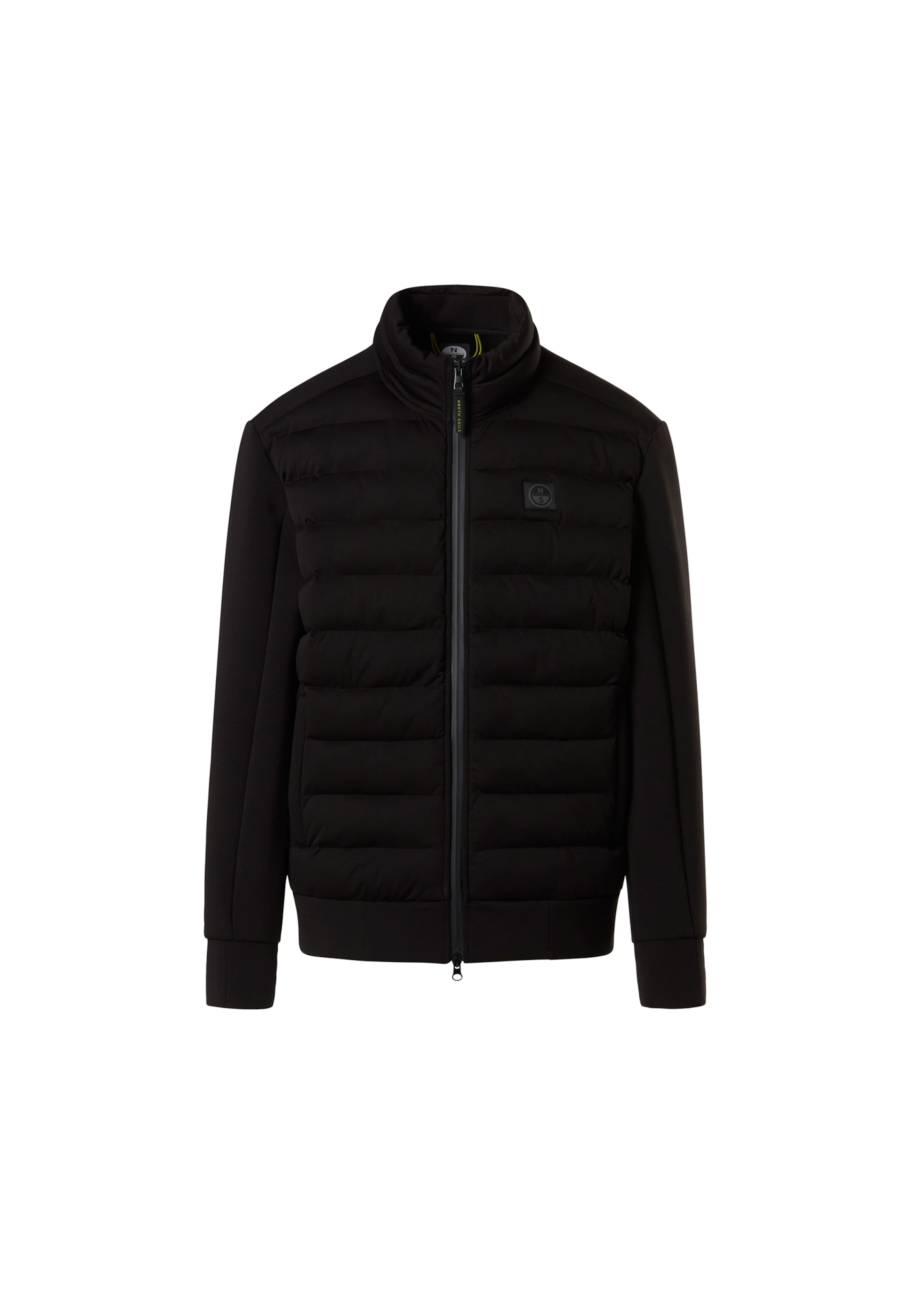 North Sails Between-Season Jacket 'Hybrid-Reißverschluss' in Black: front