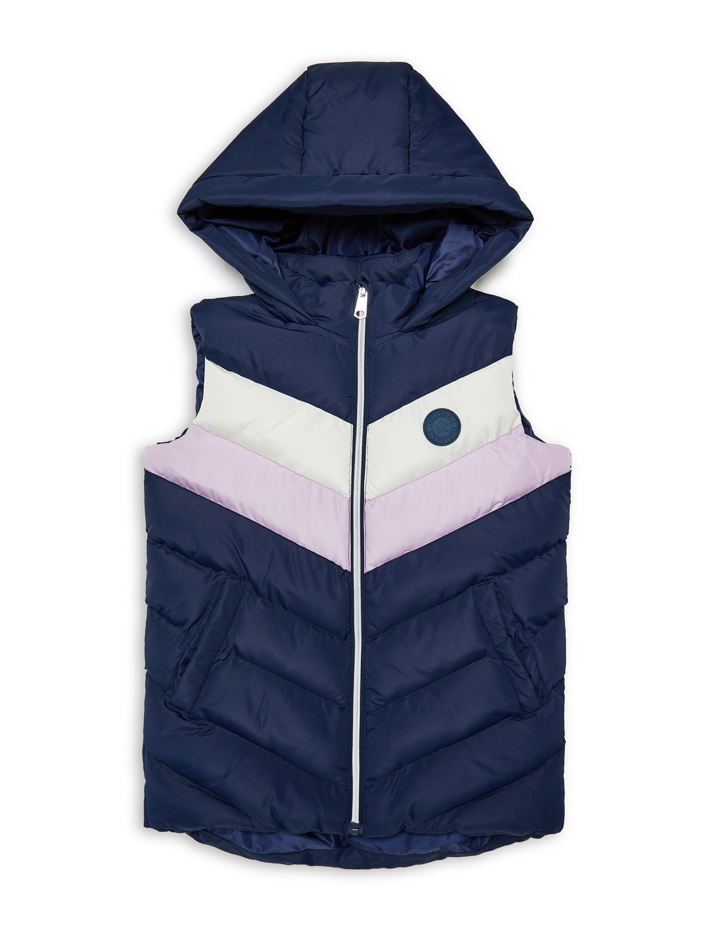 Threadgirls Weste in Blau: Vorderseite