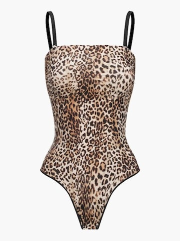 Body modelant 'Trägerloser Bodysuit Sculpting Shapewear mit String' cfab (formerly creamy fabrics) en mélange de couleurs : devant