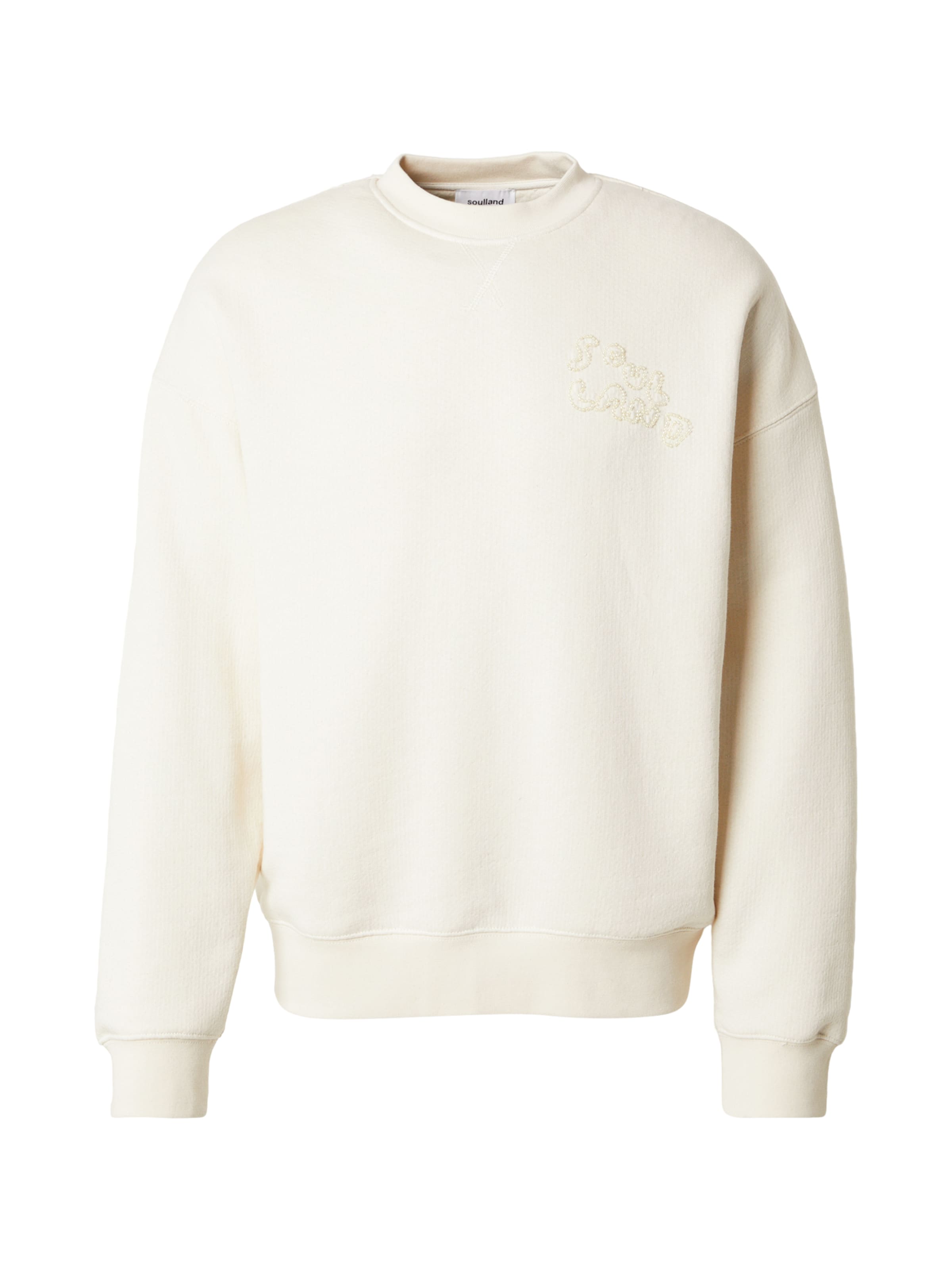 Soulland Μπλούζα φούτερ 'KODA' σε λευκό: μπροστά