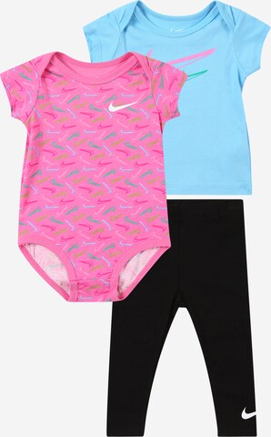 Set 'SWOOSH' de la Nike Sportswear pe albastru: față