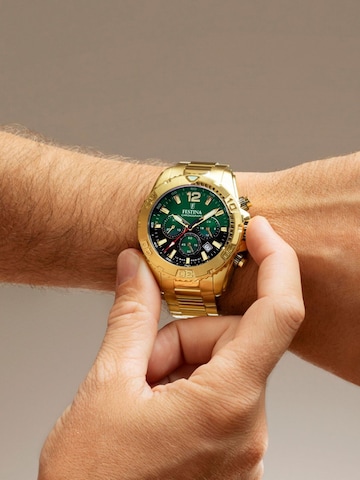Montre à affichage analogique FESTINA en vert : devant