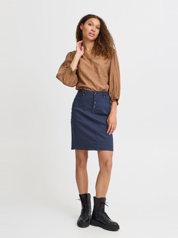 PULZ Jeans Rock 'ROSITA' in Blau
