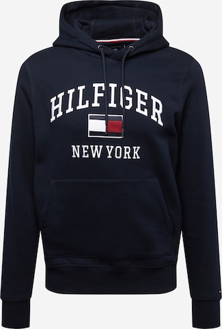 Sweat-shirt TOMMY HILFIGER en bleu : devant