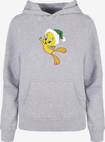 ABSOLUTE CULT Sweatshirt 'Looney Tunes - Tweety Christmas' in Grijs: voorkant