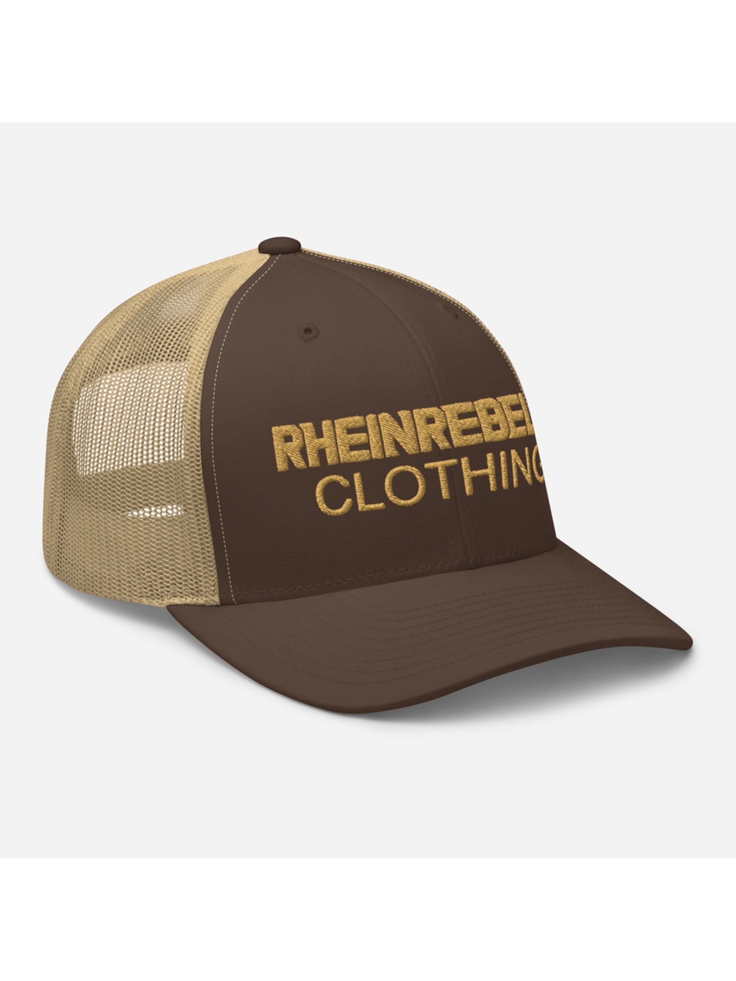 Rheinrebell Cap 'Trucker Cap' in Black: front