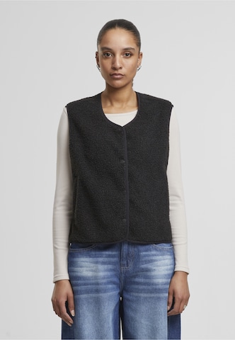 Urban Classics Bodywarmer in Zwart: voorkant