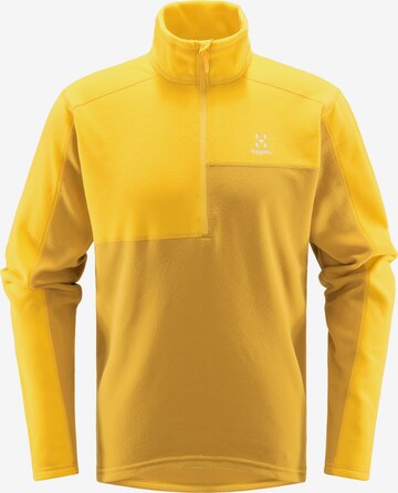 Haglöfs Athletic Fleece Jacket 'Buteo' in Yellow: front