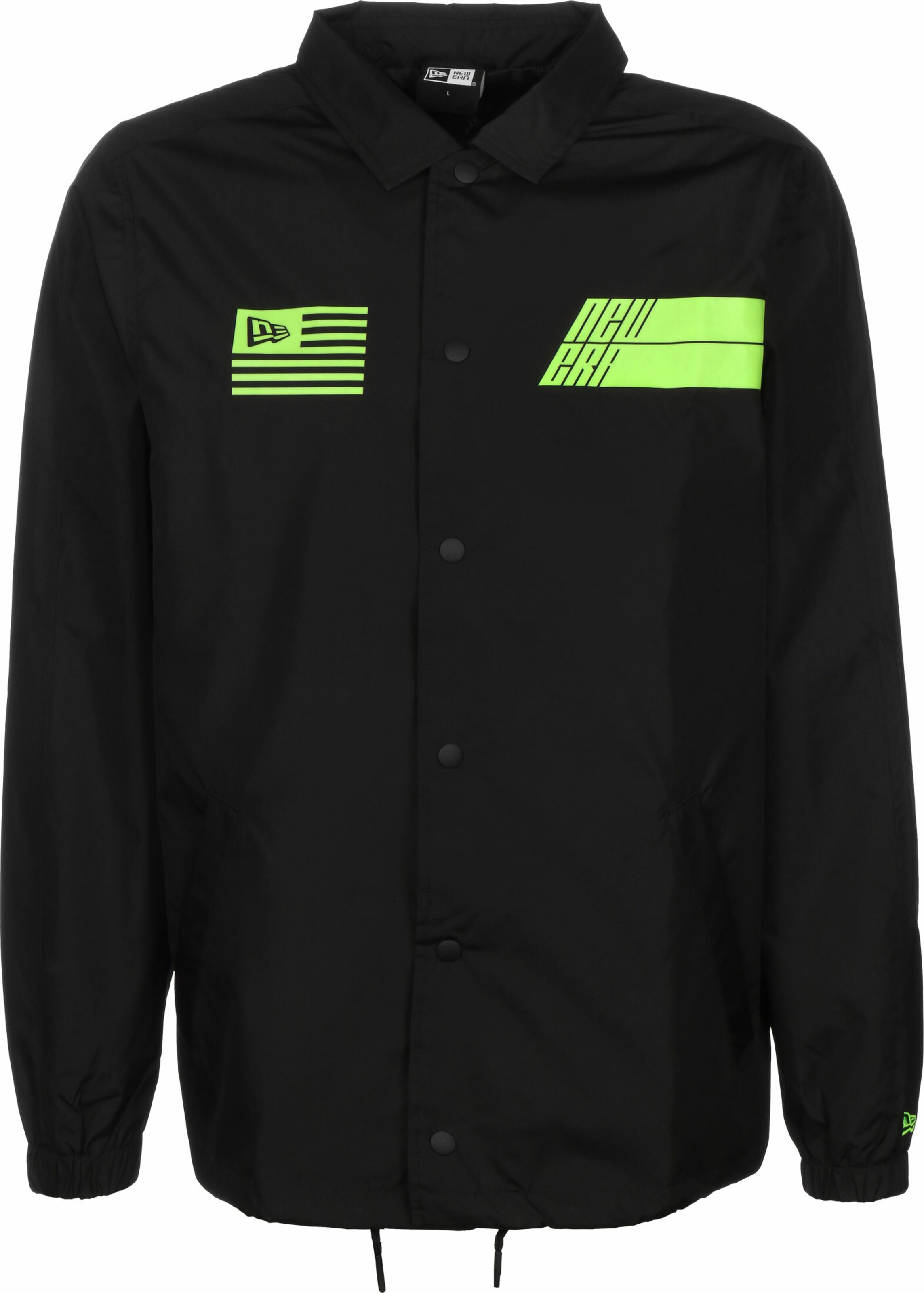 NEW ERA Jacke in Schwarz: Vorderseite