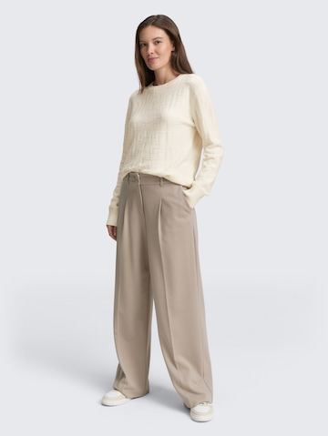 TOM TAILOR Sweater in White