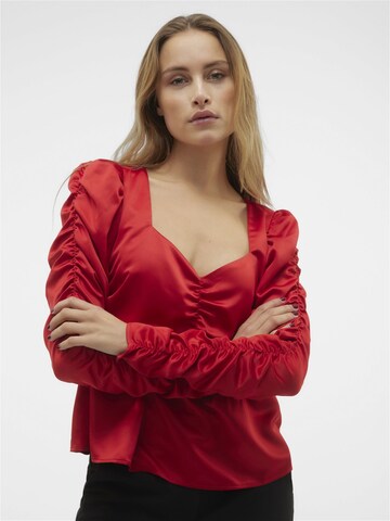 VERO MODA Bluse in Rot