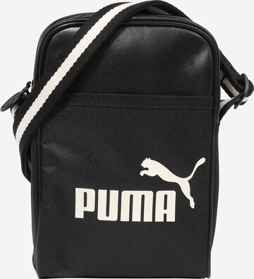 PUMA - Bolso de hombro en negro: frente