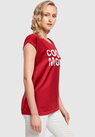 Merchcode Shirt 'Mothers Day - Cool mom' in Red