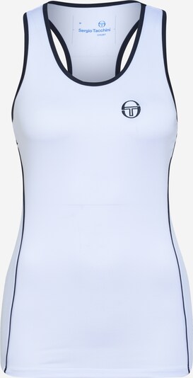 Sportiniai marškinėliai be rankovių iš Sergio Tacchini, spalva – tamsiai mėlyna / balta, Prekių apžvalga