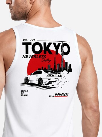Neverless Shirt 'Tokyo Drift' in White