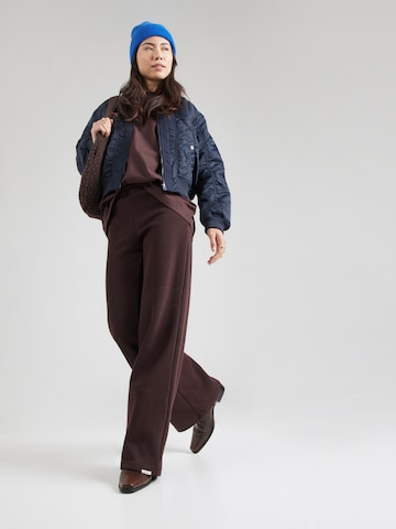 OH APRIL Flared Παντελόνι 'Lyle' σε καφέ