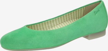 SIOUX Ballet Flats in Green: front