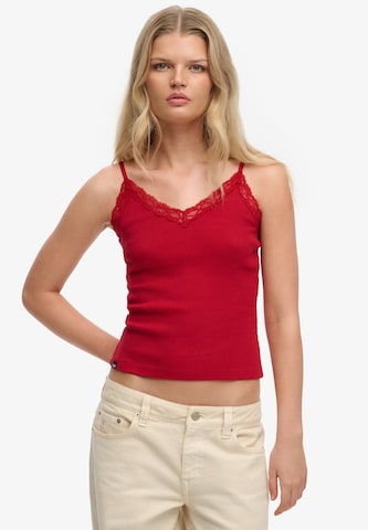 Haut 'Essential' Superdry & Co en rouge : devant