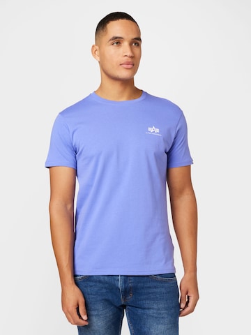 ALPHA INDUSTRIES Regular fit Majica | vijolična barva: sprednja stran