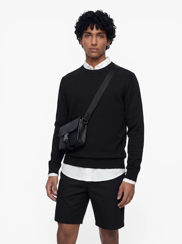 Pull-over 'SLHKRIS' SELECTED en gris : devant