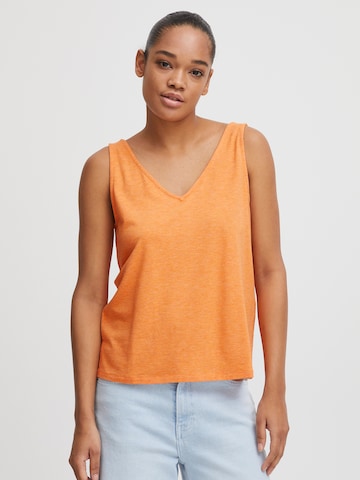 ICHI Top 'REBEL' in Orange: front