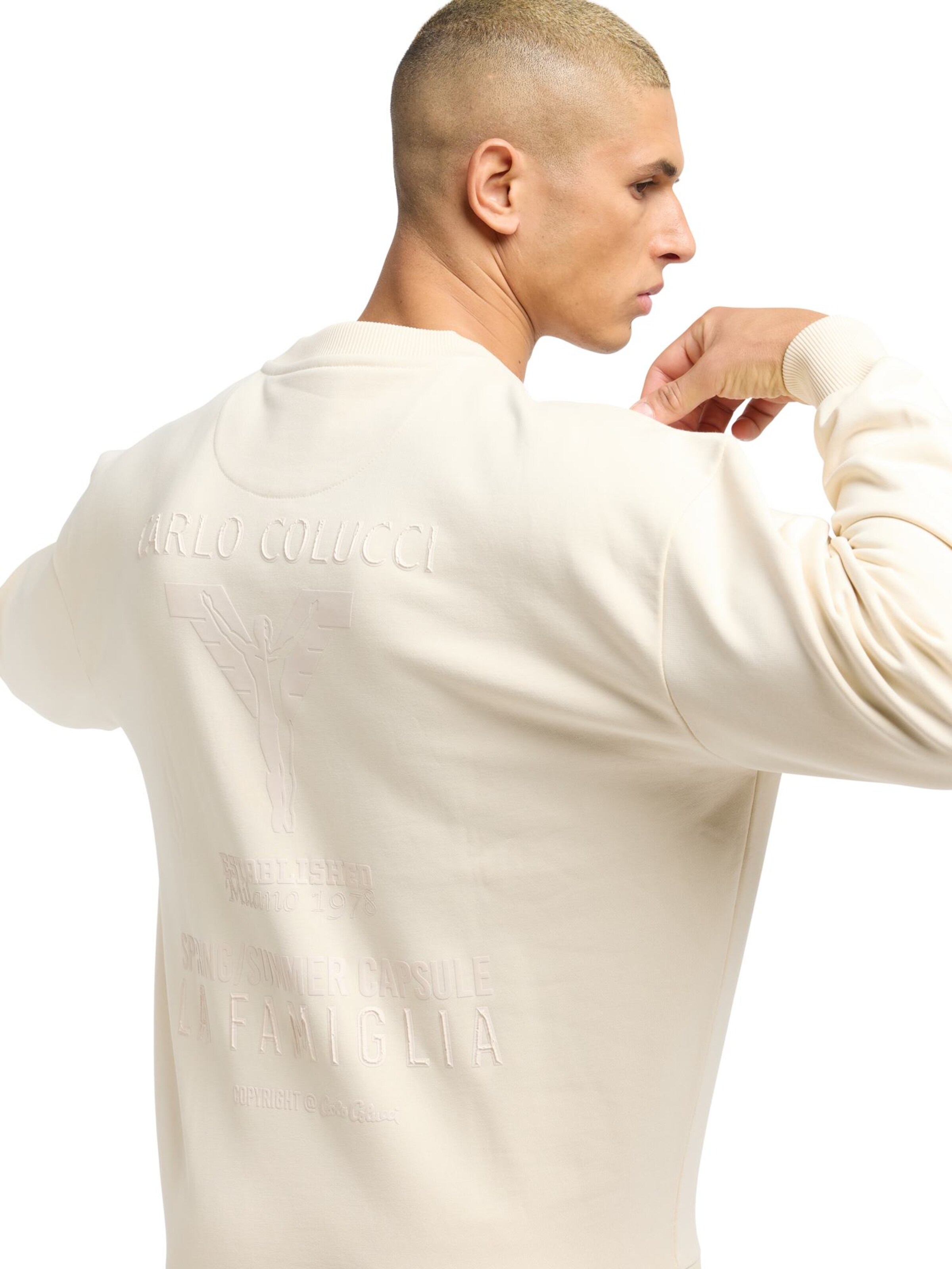 Sweat-shirt 'D'ottavio' Carlo Colucci en beige