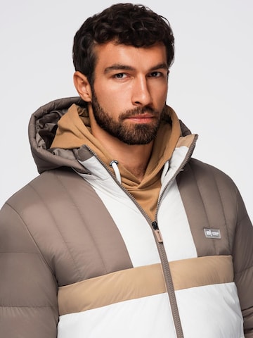 Ombre Winterjas in Beige