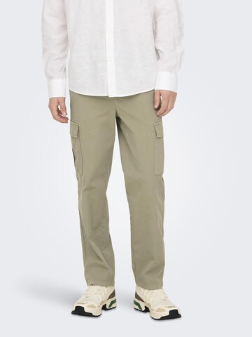 Only & Sons Loosefit Broek 'ONSSinus' in Grijs: voorkant