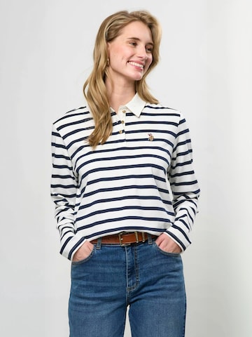 U.S. POLO ASSN. Shirt ' UWLesley ' in Wit: voorkant