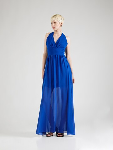 Robe de soirée 'DAISY' WAL G. en bleu : devant