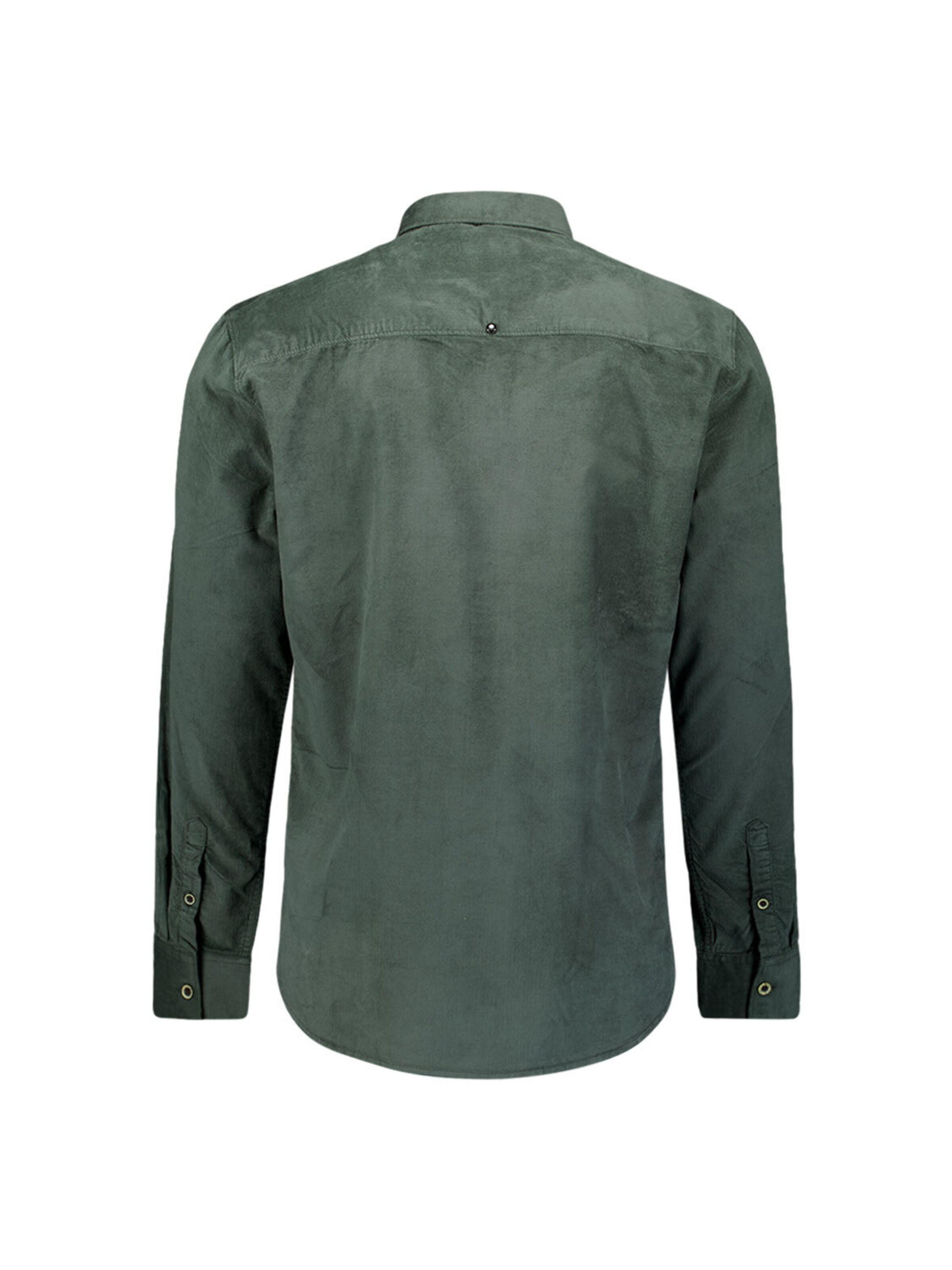 No Excess Regular Fit Hemd in Grün