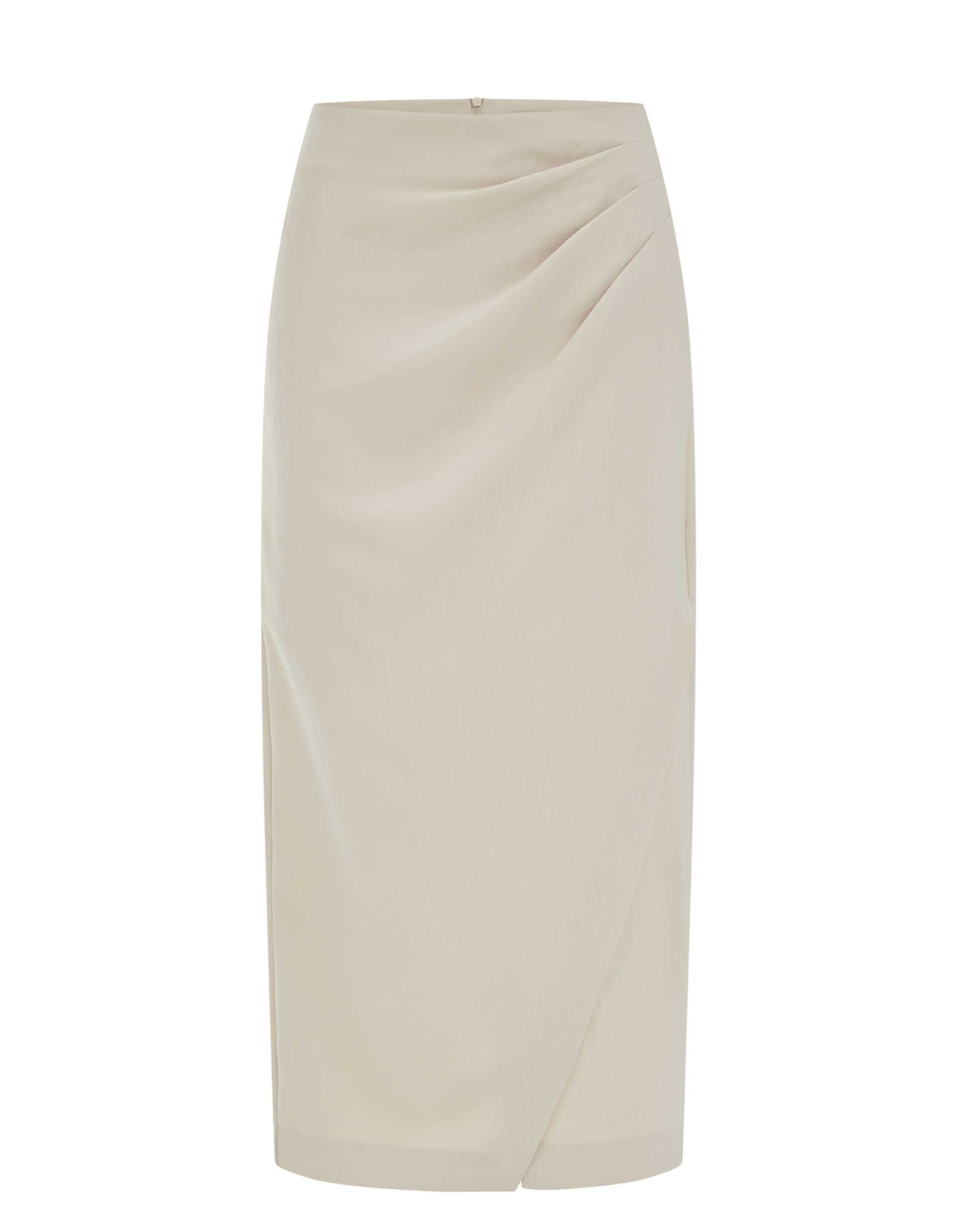 WE Fashion Skirt in Beige: front