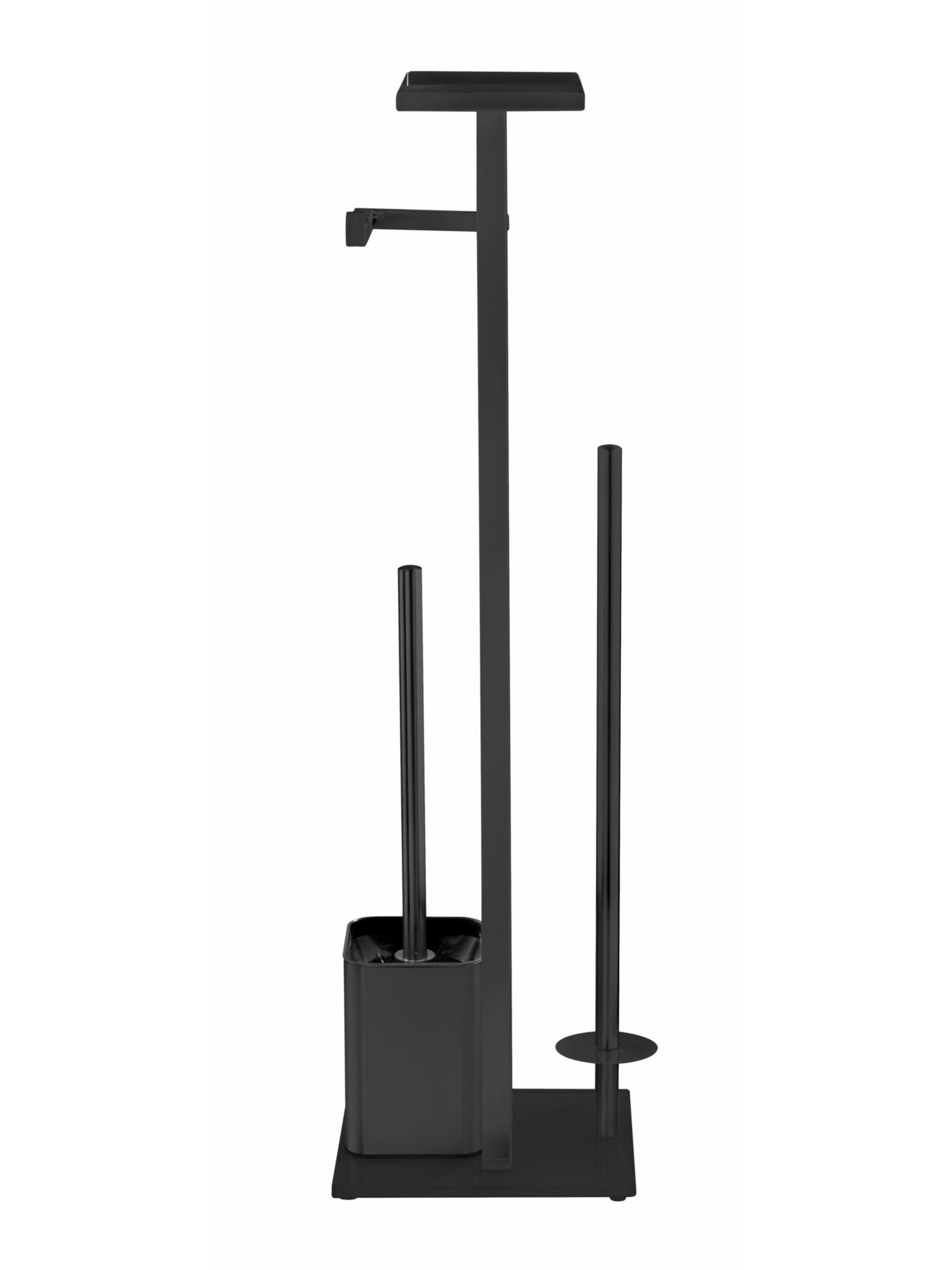 Wenko Stand WC-Garnitur 'Debar' in Schwarz