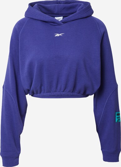 Reebok Sport Sportska sweater majica u ljubičasto plava / bijela, Pregled proizvoda