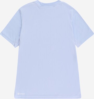 ADIDAS SPORTSWEAR Performance Shirt 'Train Essentials Aeroready 3-Stripes -Fit' in Blue