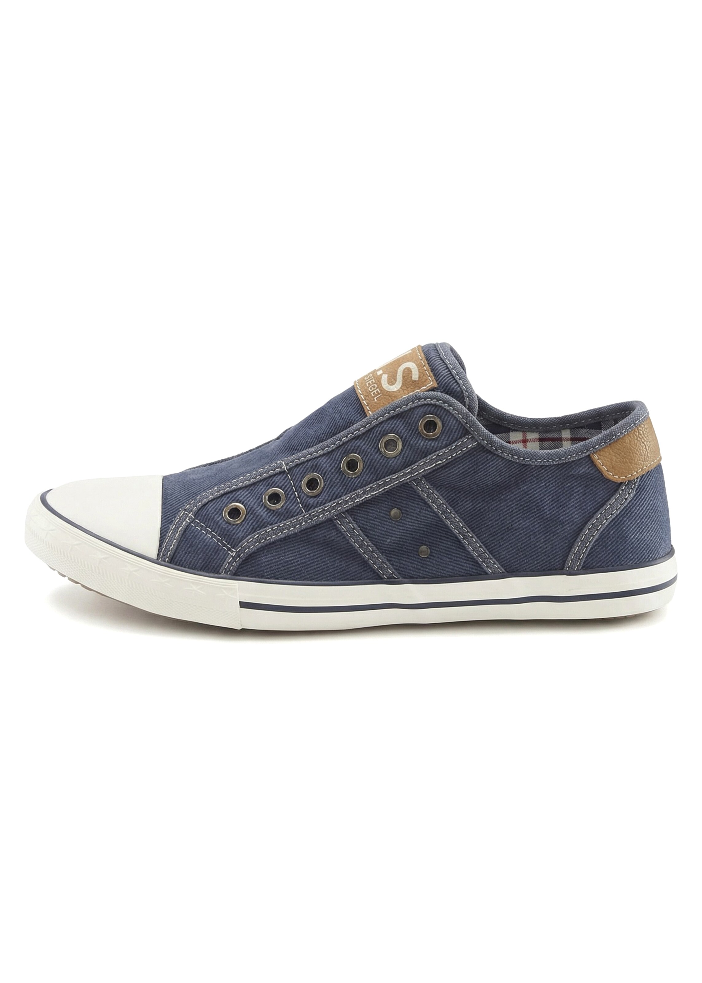 H.I.S Trampki slip on w kolorze niebieski: przód