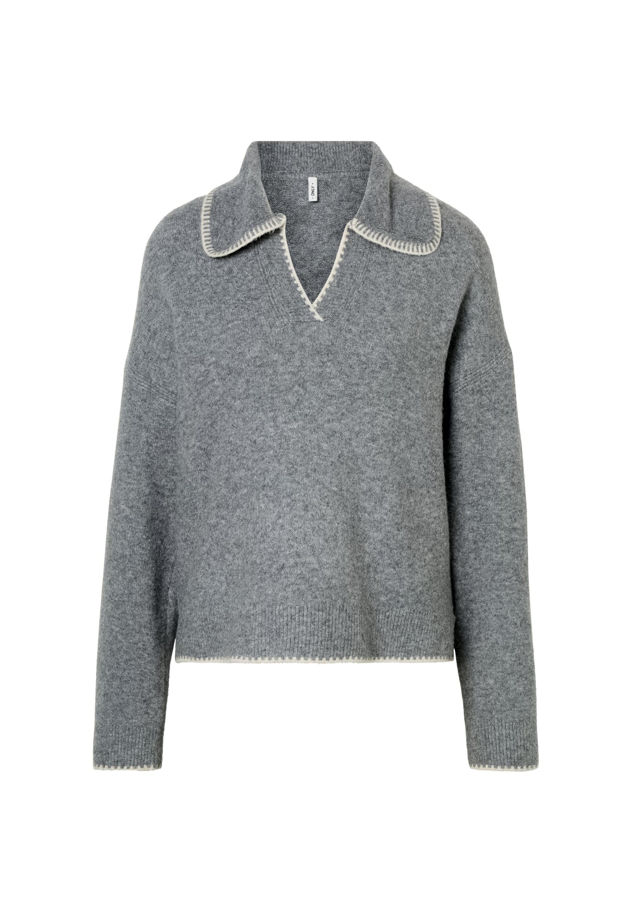 ONLY Pullover 'ONLVIBE' i grå: forside