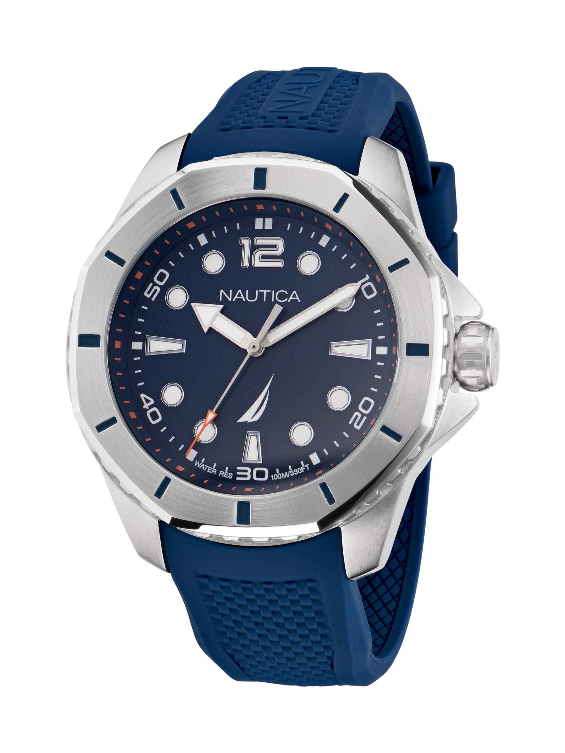 NAUTICA Analoguhr in Blau: Vorderseite