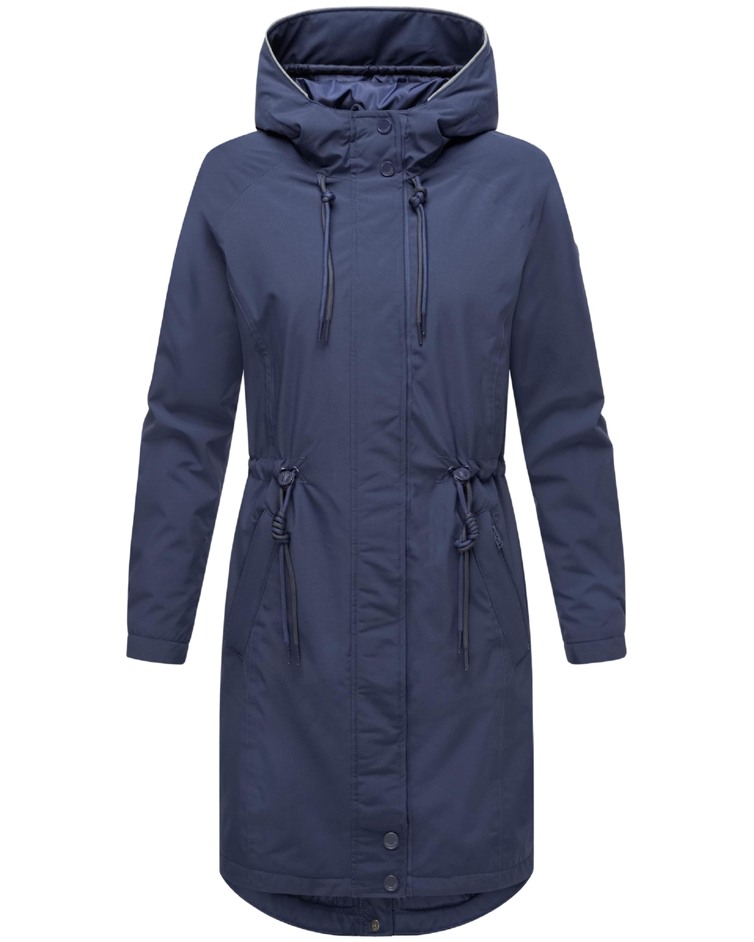 MARIKOO Kevad-sügismantel 'Megumii 16', värv sinine: eest vaates