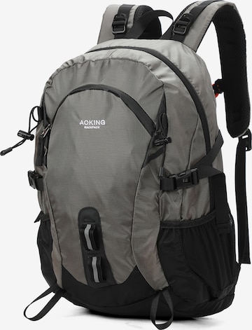 Aoking Backpack in Grey: front