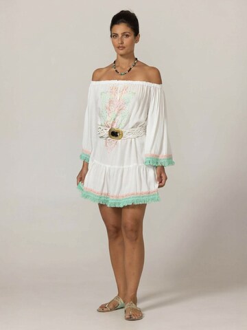 Miss June Jurk 'Robe Courte Azra' in Wit