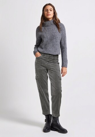 Street One Studio Tapered Cargo Pants in Grey